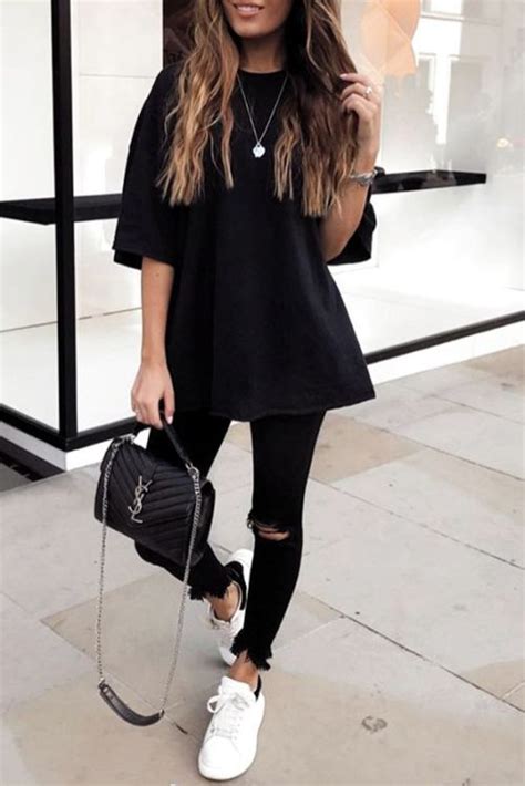 cute oversized shirt and leggings.